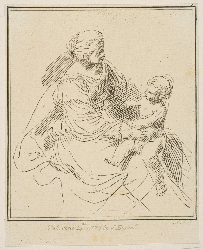 Detail of Virgin and Child, 1775 by Unknown