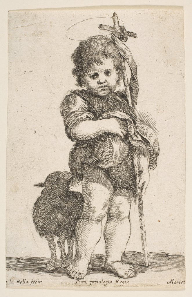 Detail of The Infant St. John the Baptist Holding up His Robe, ca. 1649 by Stefano della Bella