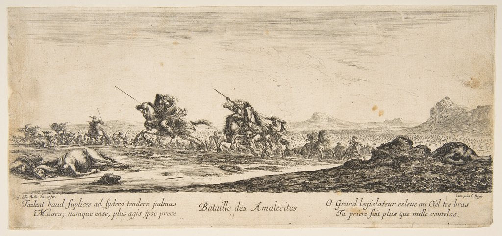 Detail of The Battle of the Amalekites, ca. 1645-52 by Stefano della Bella