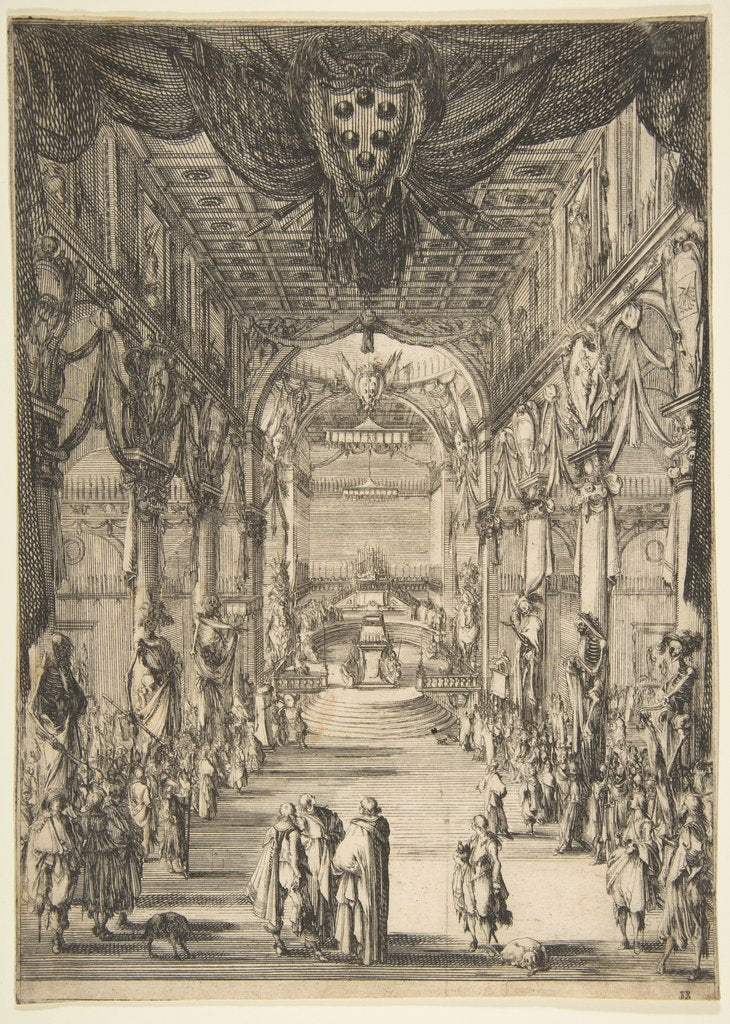 Detail of Funeral of Francesco de' Medici, 1634 by Stefano della Bella