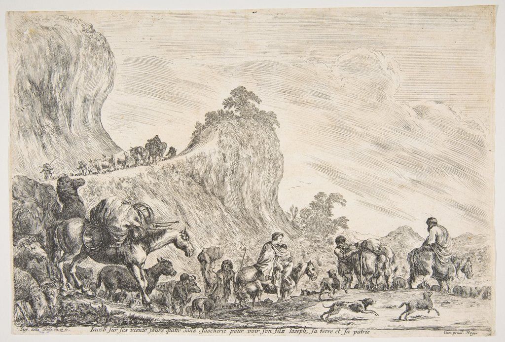 Detail of The Journey of Jacob in Egypt, ca. 1647 by Stefano della Bella