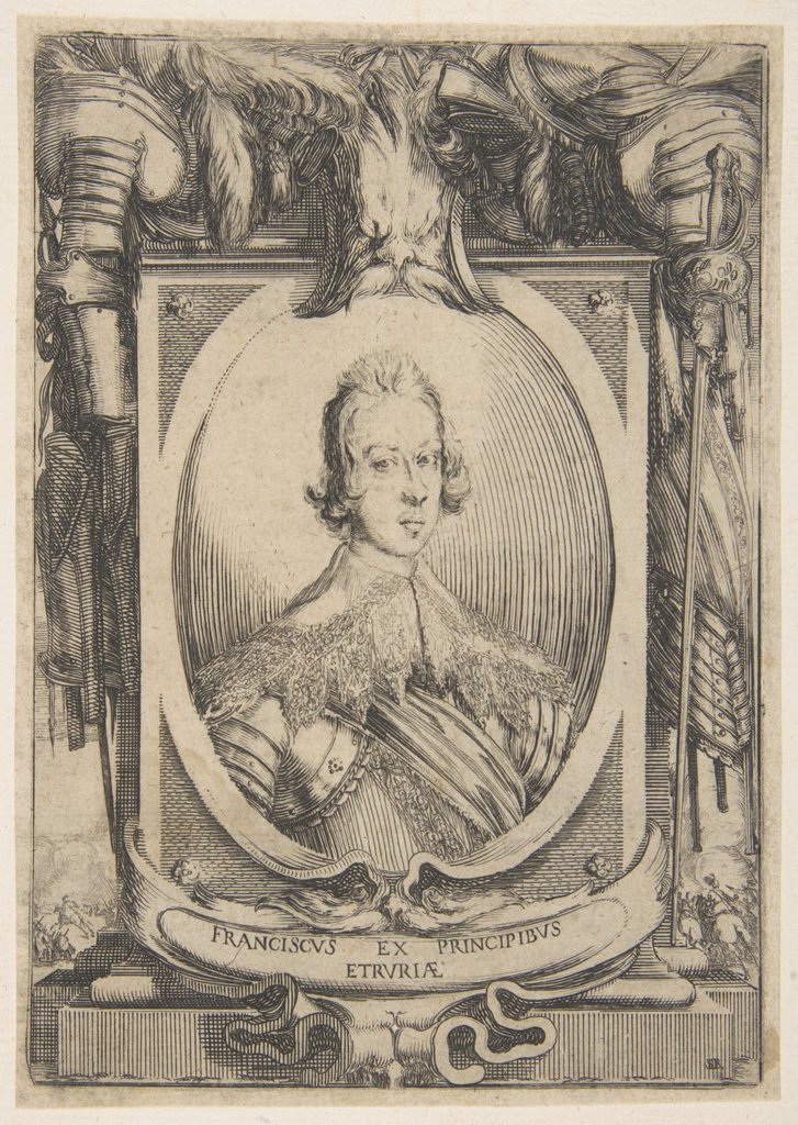 Detail of Francesco de Medici, Prince of Tuscany, ca. 1634 by Stefano della Bella