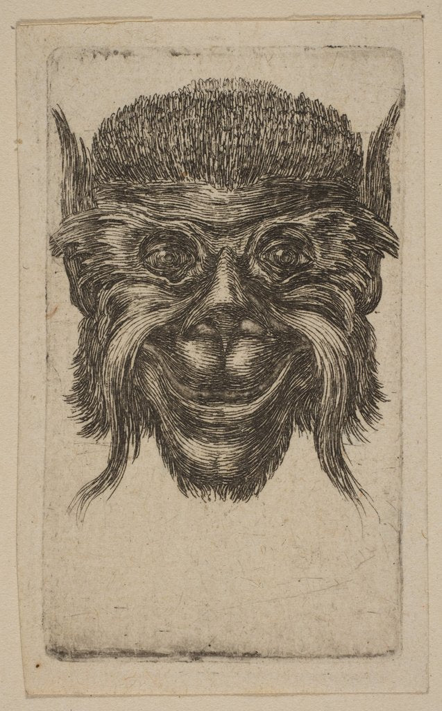 Detail of Mask by Stefano della Bella (attributed to)