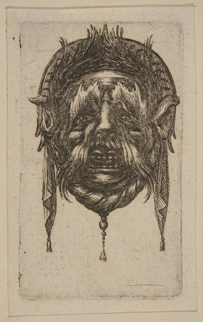 Detail of Mask by Stefano della Bella (attributed to)