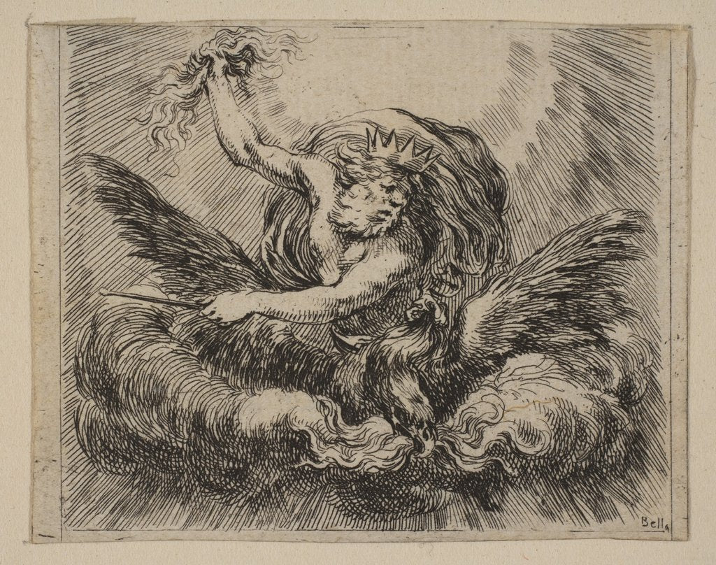 Detail of Jupiter, from 'Game of Mythology', 1644 by Stefano della Bella