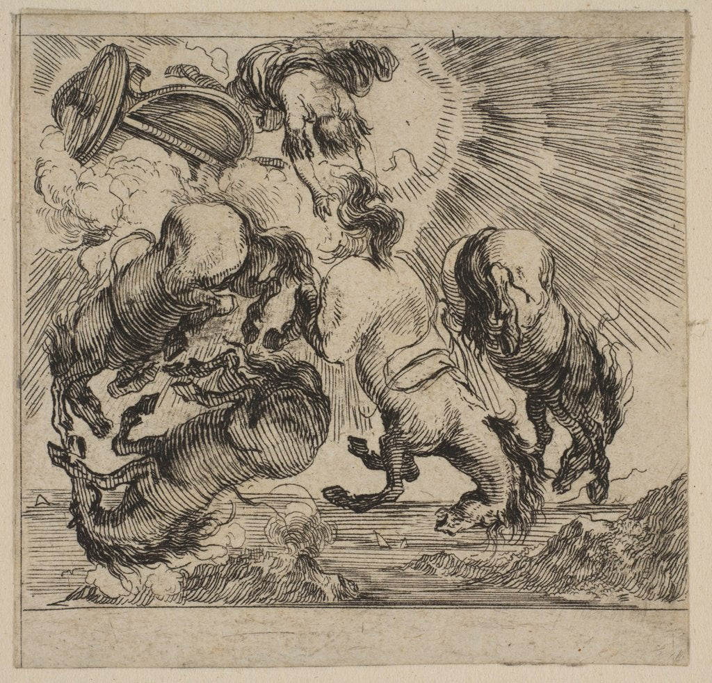 Detail of Phaeton, from 'Game of Mythology', 1644 by Stefano della Bella