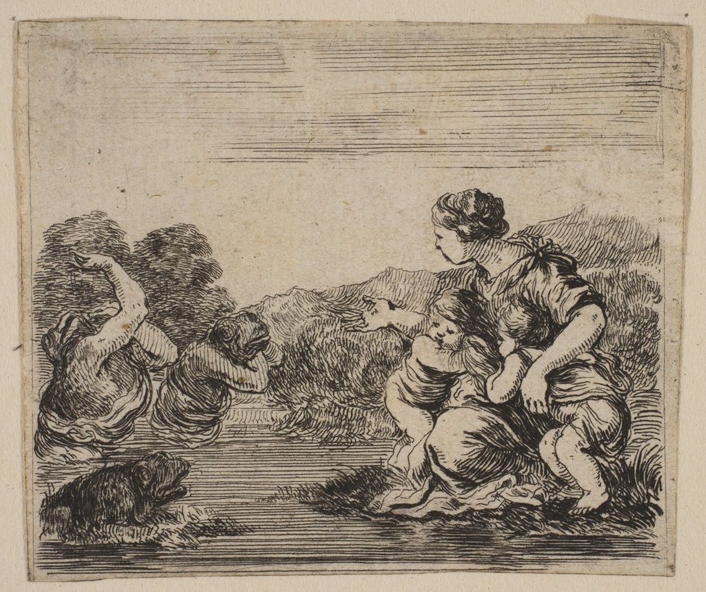 Detail of Latona, from 'Game of Mythology', 1644 by Stefano della Bella