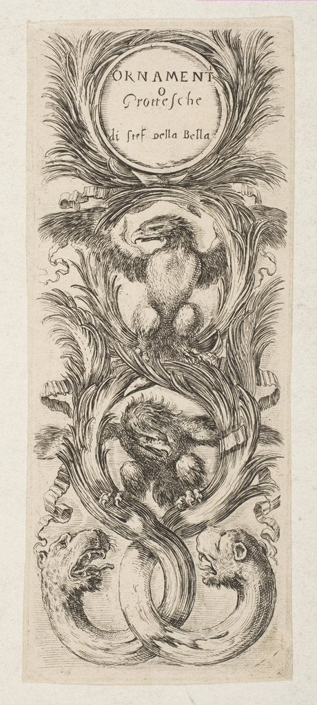 Detail of Frontispiece: Ornamenti o Grottesche, ca. 1653 by Stefano della Bella