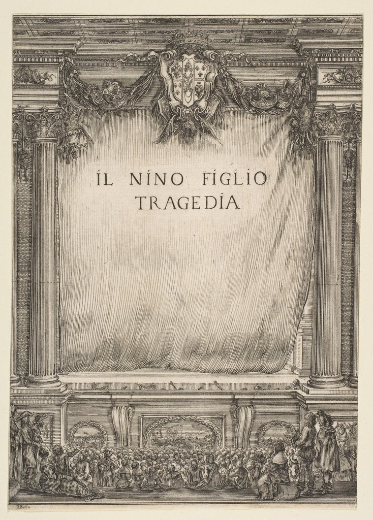 Detail of Frontispiece for Il Nino Figlio, 1655 by Stefano della Bella