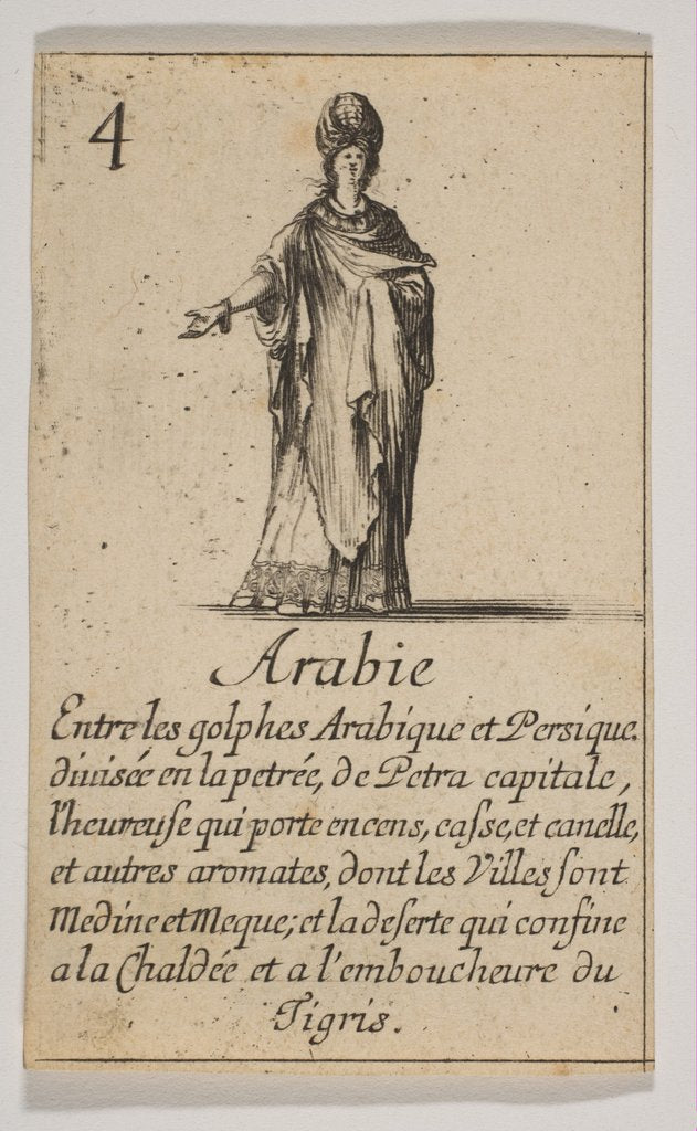 Detail of Arabie, 1644 by Stefano della Bella
