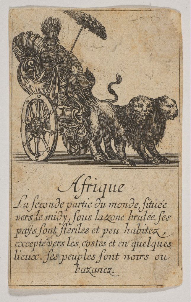 Detail of Afrique, 1644 by Stefano della Bella