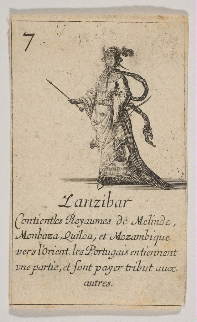 Detail of Zanzibar, 1644 by Stefano della Bella