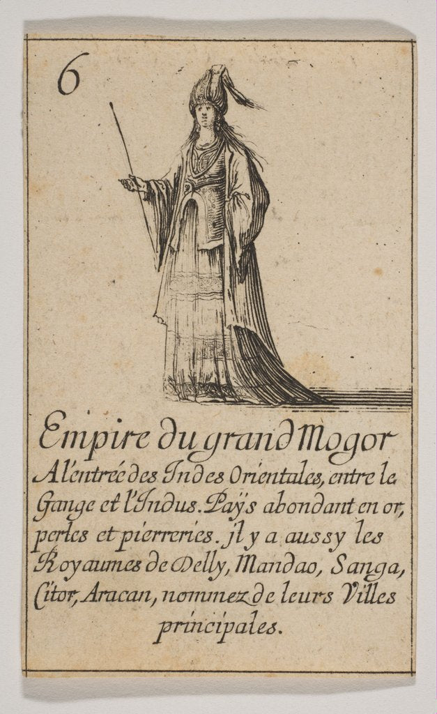 Empire du grand Mogor, 1644 by Stefano della Bella
