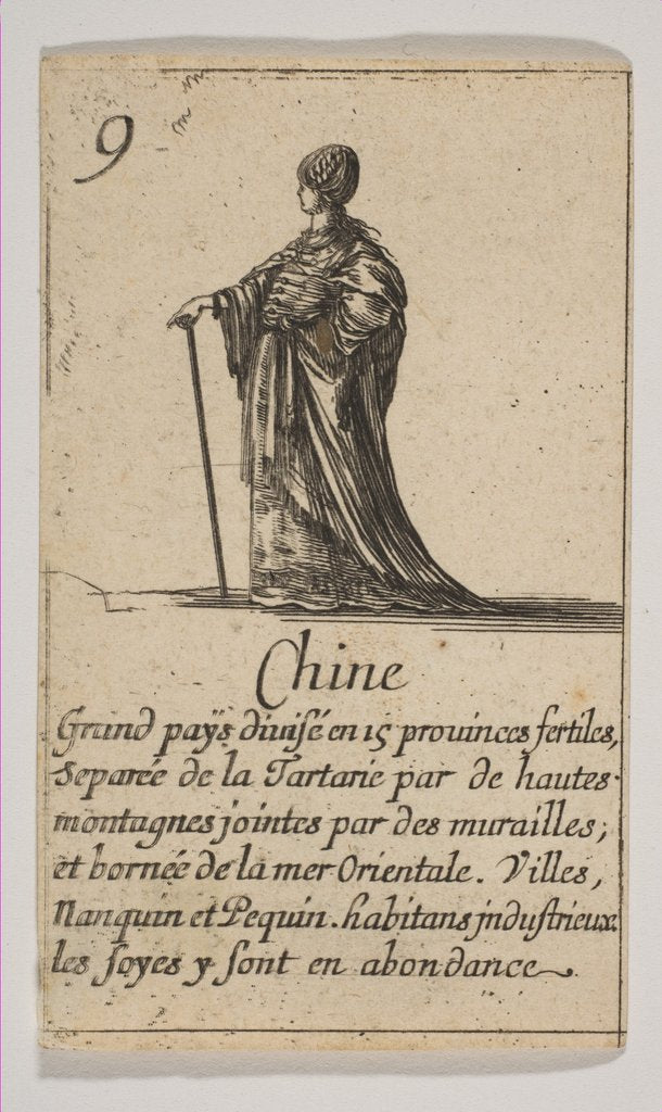 Detail of Chine, 1644 by Stefano della Bella