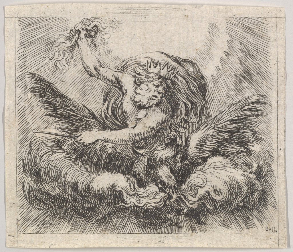 Detail of Jupiter, from 'Game of Mythology', 1644 by Stefano della Bella