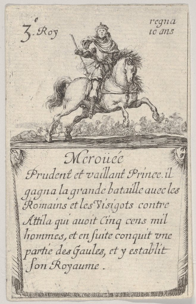Detail of Meroüée / Prudent et vaillant…, from 'Game of the Kings of France', 1644 by Stefano della Bella