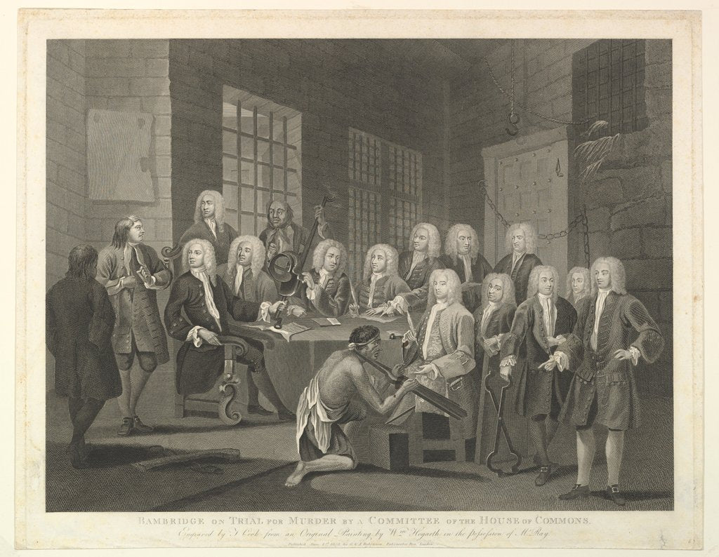 Detail of Bambridge on Trial for Murder by a Committee of the House of Commons, June 1, 1803 by Thomas Cook