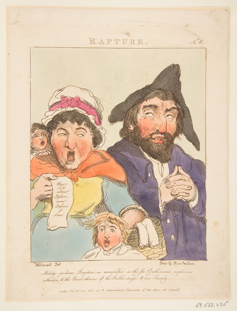 Detail of Rapture, January 21, 1800 by Thomas Rowlandson