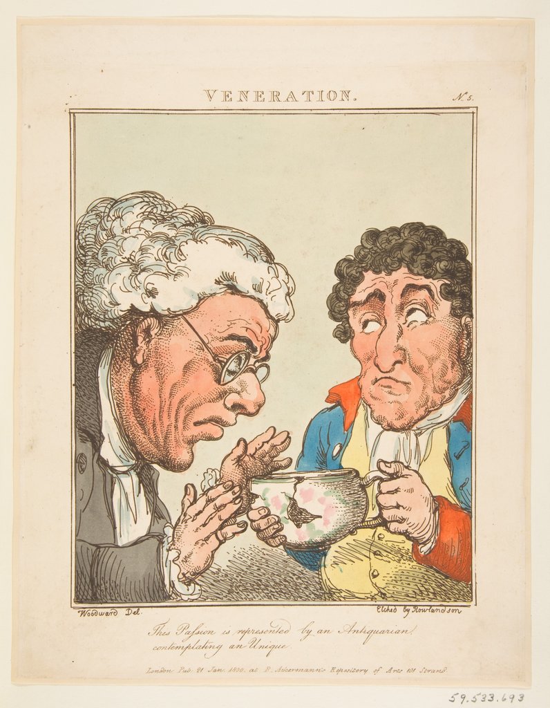 Detail of Veneration, January 21, 1800 by Thomas Rowlandson