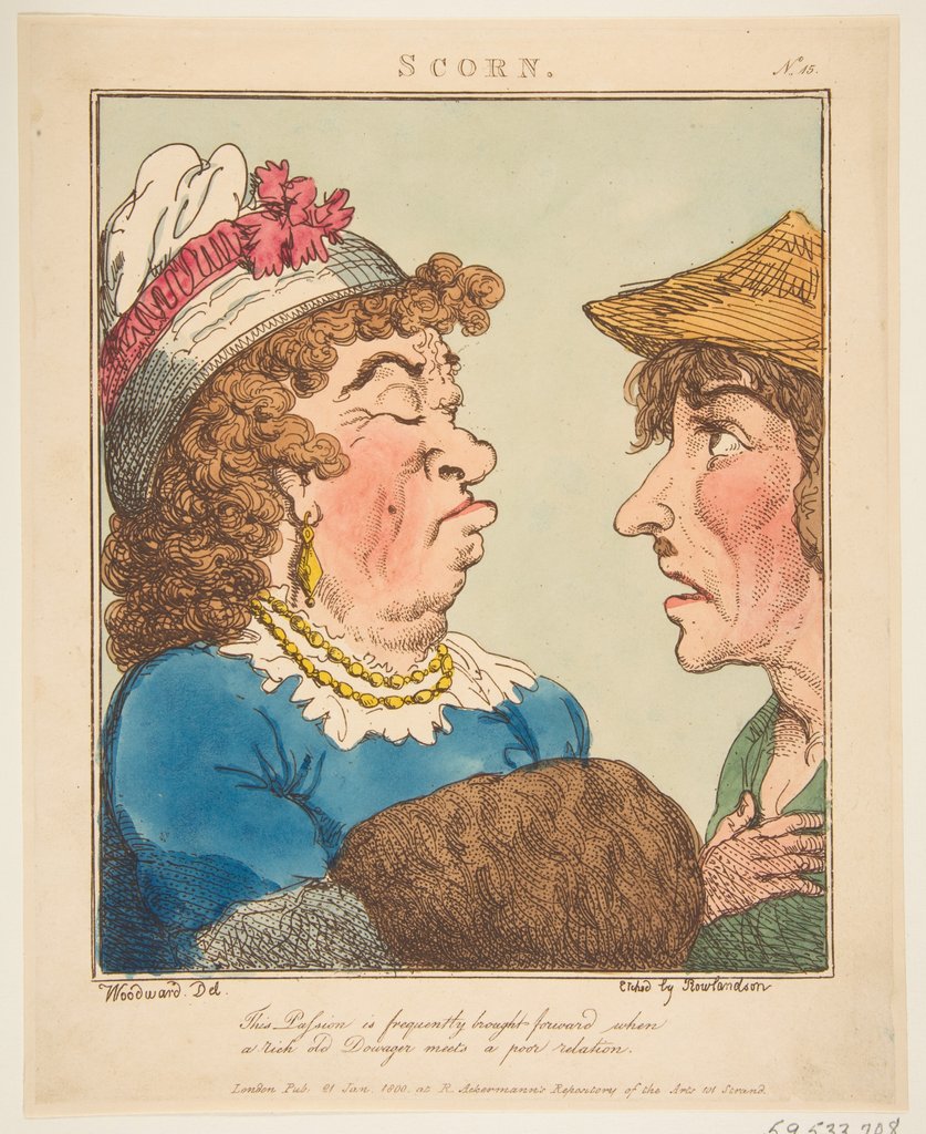 Detail of Scorn, January 21, 1800 by Thomas Rowlandson