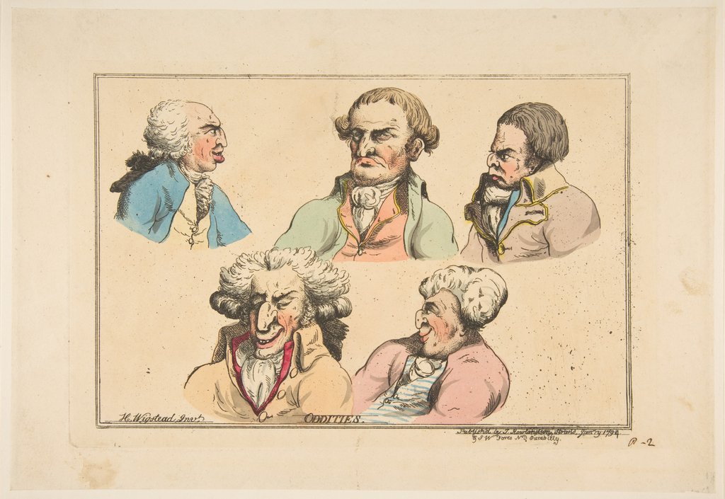 Detail of Oddities, January 1794 by Thomas Rowlandson