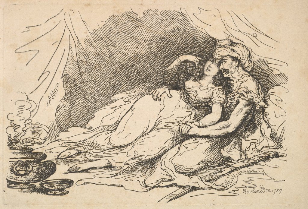 Detail of Love in the East, 1787 by Thomas Rowlandson
