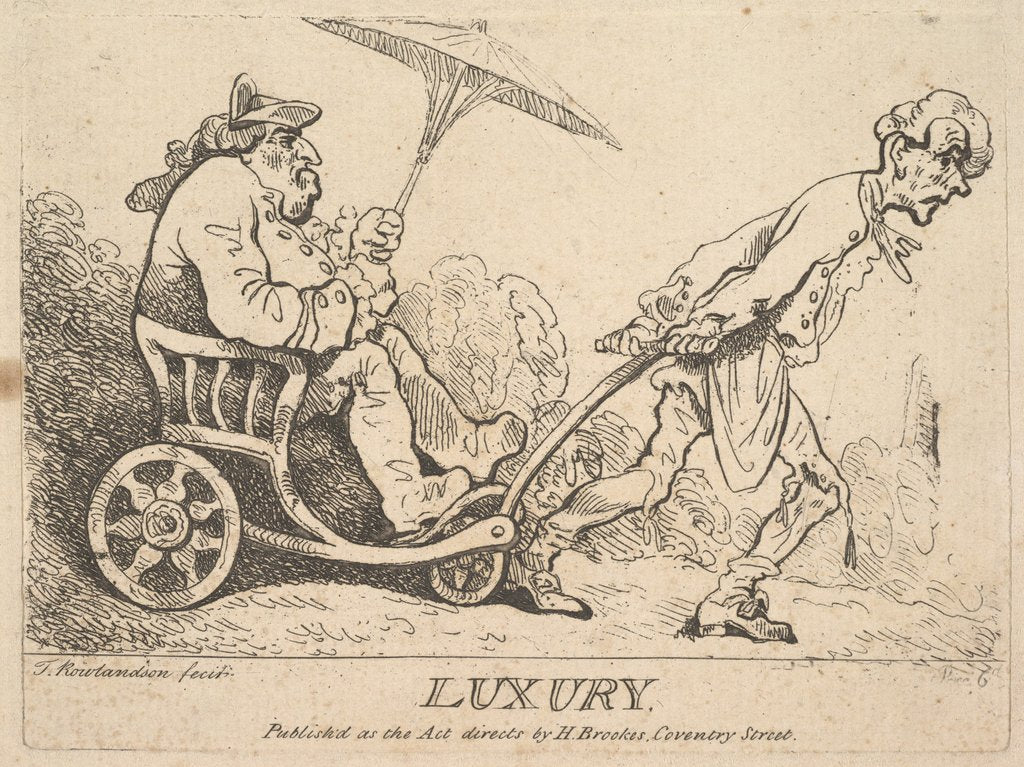 Detail of Luxury, [1781] reissued 1786-95 by Thomas Rowlandson