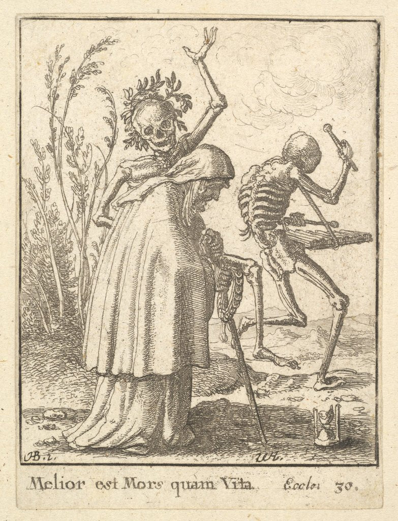 Detail of Old woman, from the Dance of Death, 1651 by Wenceslaus Hollar