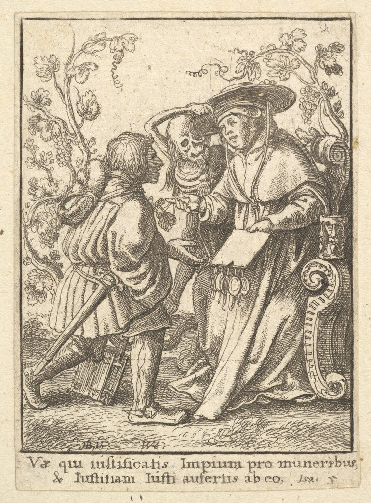 Detail of Cardinal, from the Dance of Death, 1651 by Wenceslaus Hollar