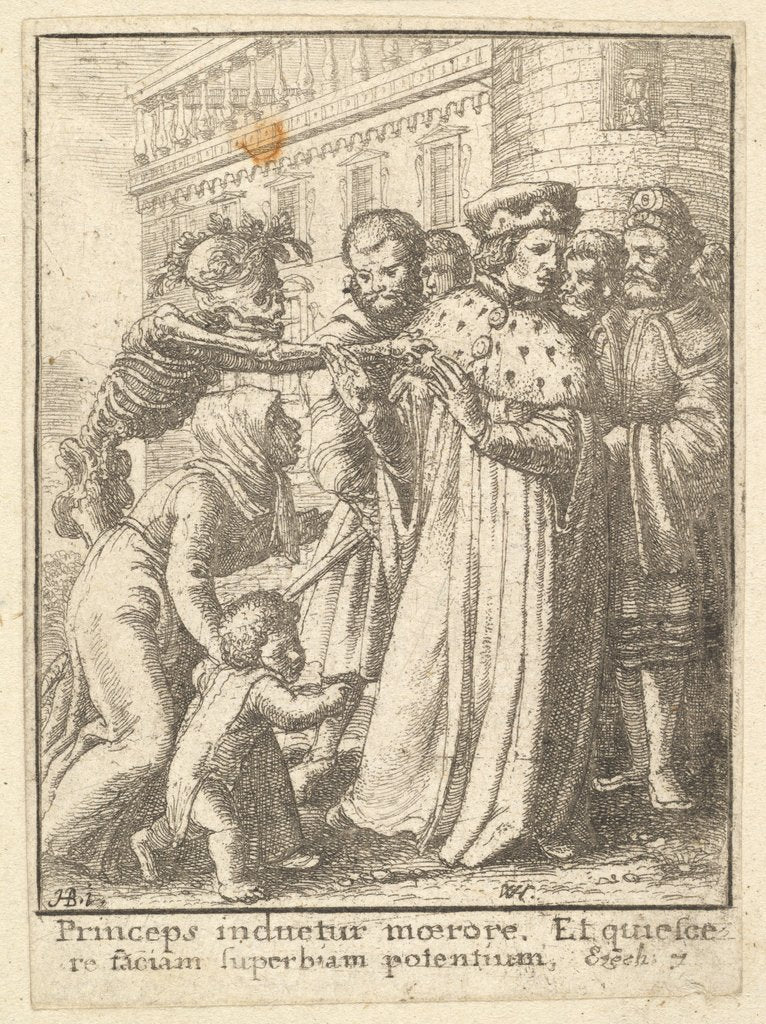 Detail of Duke, from the Dance of Death, 1651 by Wenceslaus Hollar