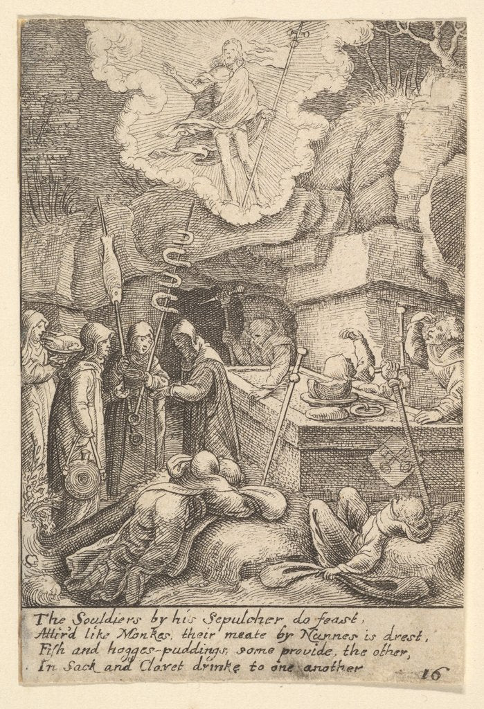 Detail of Resurrection, 1625-77 by Wenceslaus Hollar
