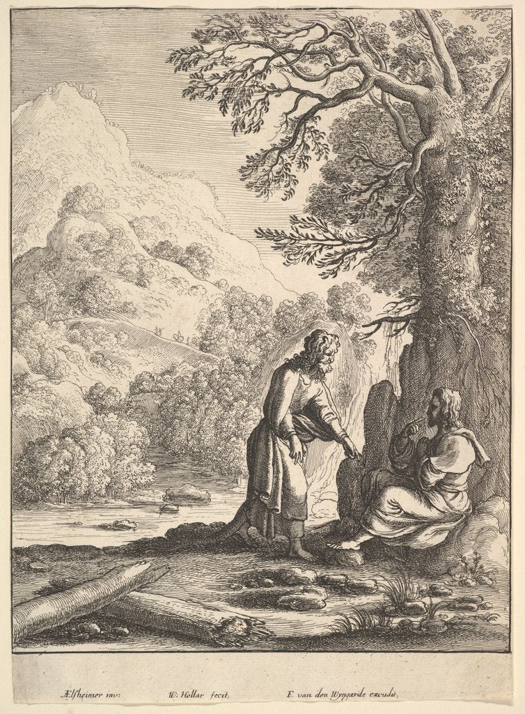 Detail of The Temptation, 1625-77 by Wenceslaus Hollar