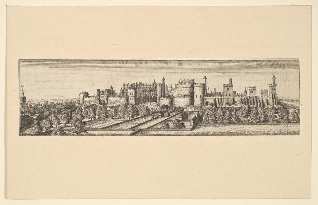 Detail of Berkshire, with Windsor Castle, after 1666 by Unknown