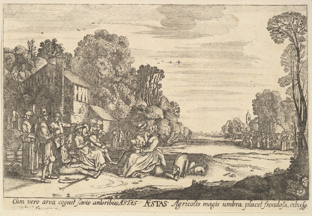 Detail of Summer, 1629 by Wenceslaus Hollar