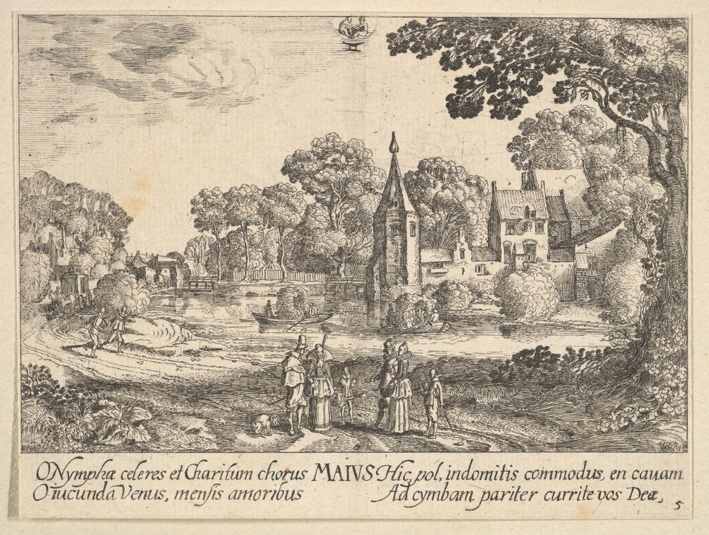 Detail of May, 1628-29 by Wenceslaus Hollar