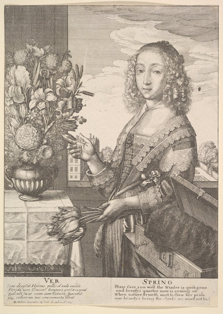 Detail of Ver - Spring, 1641 by Wenceslaus Hollar