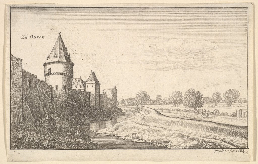 Detail of Zu Düren, 1664 by Wenceslaus Hollar