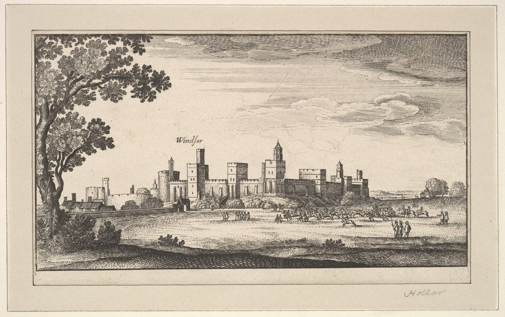Detail of Windsor, after 1644 by Abraham Aubri