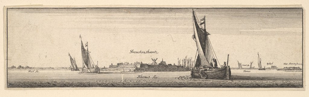 Detail of Schenkenschanz, 1642-1644 by Wenceslaus Hollar