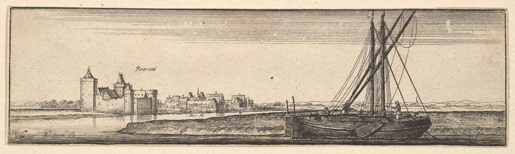 Detail of Ruhrort, 1642-44 by Wenceslaus Hollar
