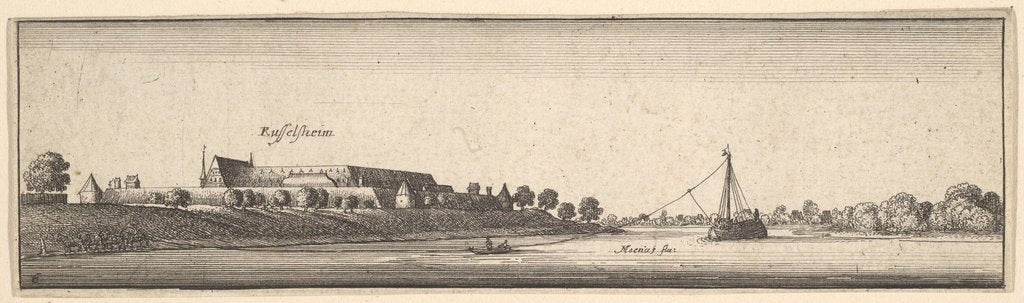 Detail of Rüsselsheim, 1642-44 by Wenceslaus Hollar