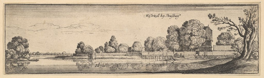 Detail of Strasbourg: The Toll House, 1625-77 by Wenceslaus Hollar