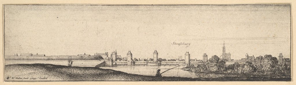 Detail of Strasbourg, 1642-44 by Wenceslaus Hollar