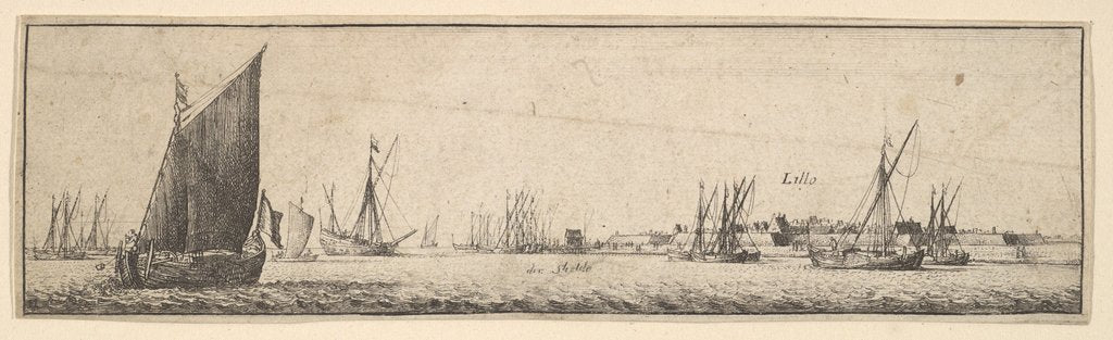 Detail of Lillo, 1642-44 by Wenceslaus Hollar