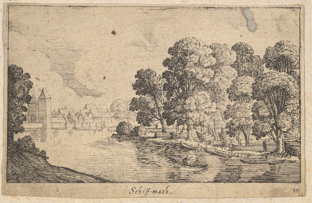 Detail of Schiff-math, 1625-77 by Wenceslaus Hollar
