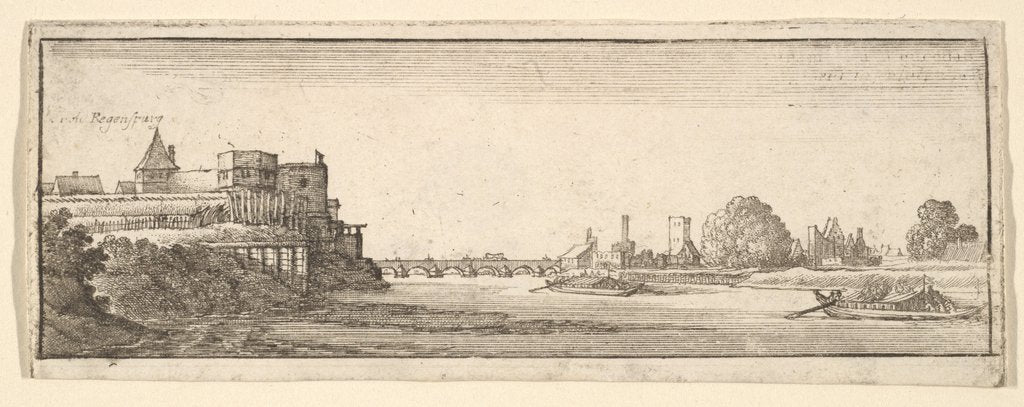 Detail of Regensburg, 1652-77 by Wenceslaus Hollar