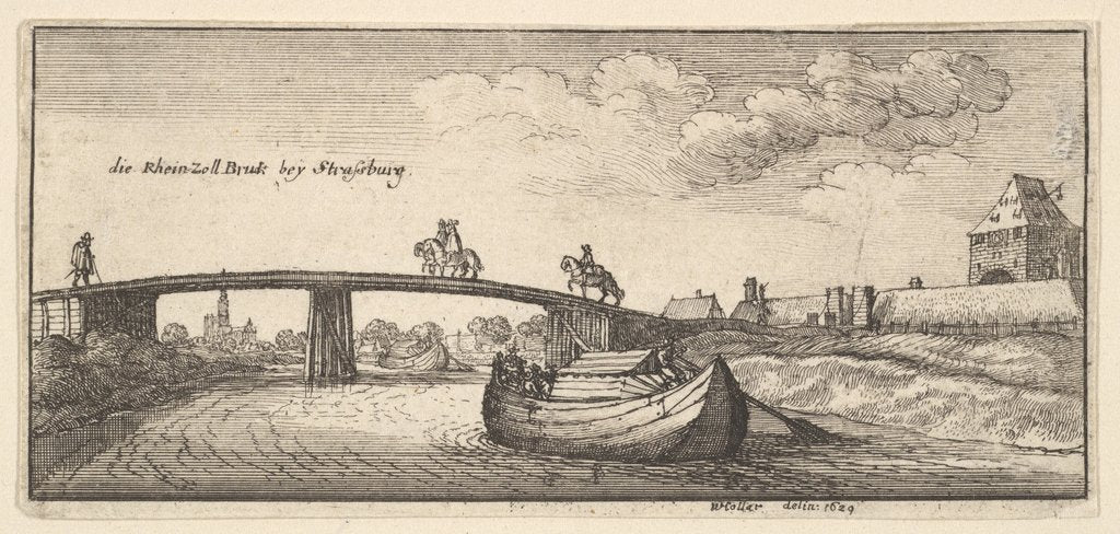 Detail of Strasbourg, 1629 by Wenceslaus Hollar