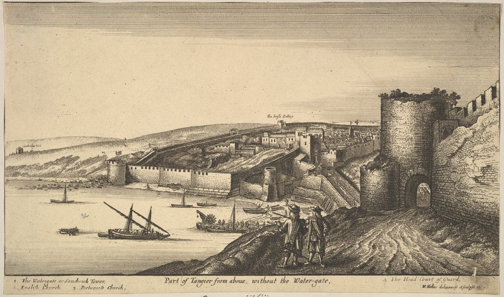 Detail of Part of Tangier from above, 1670 by Wenceslaus Hollar