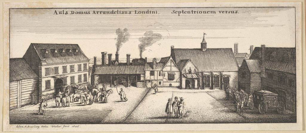 Detail of Arundel House from the North, copy, 17th century by Wenceslaus Hollar