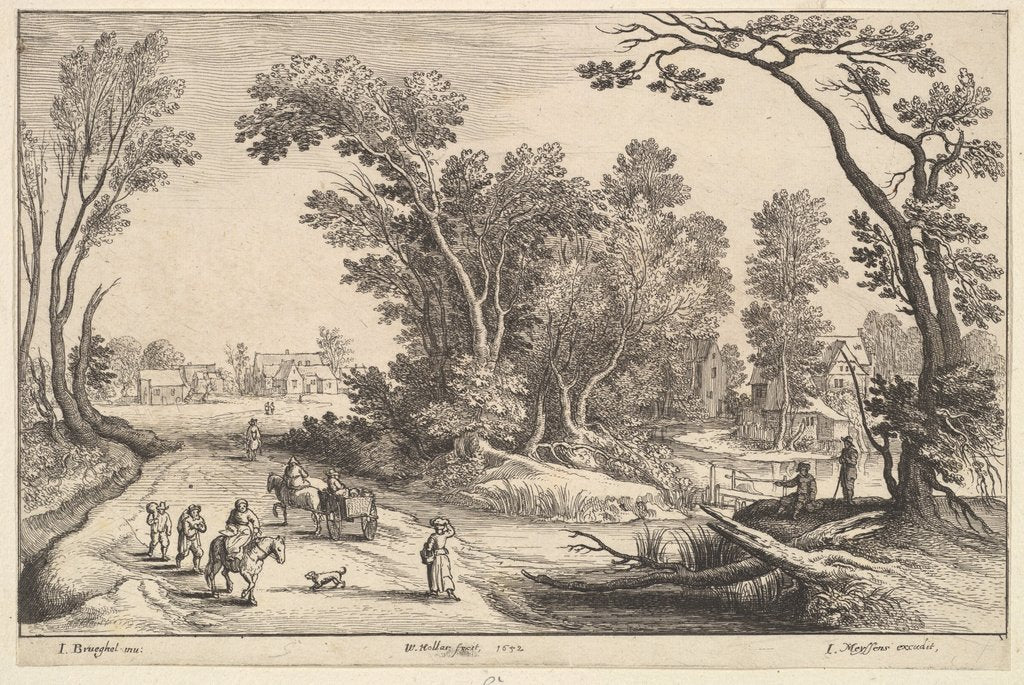 Detail of Going to Market, 1652 by Wenceslaus Hollar